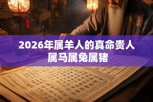 2026年属羊人的真命贵人 属马属兔属猪