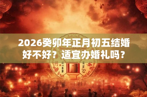 2026癸卯年正月初五结婚好不好？适宜办婚礼吗？