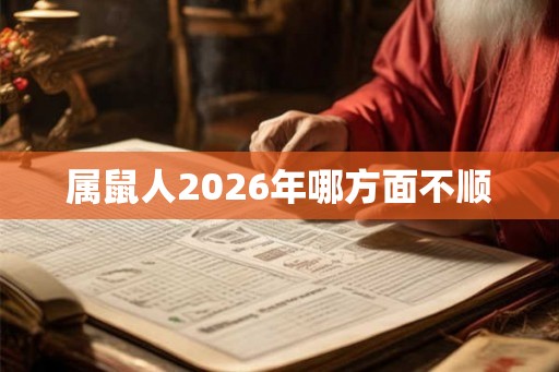属鼠人2026年哪方面不顺