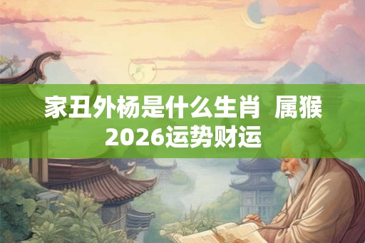 家丑外杨是什么生肖  属猴2026运势财运