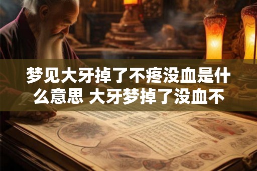 梦见大牙掉了不疼没血是什么意思 大牙梦掉了没血不疼代表什么