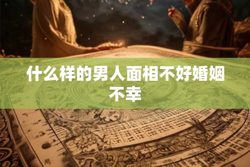 什么样的男人面相不好婚姻不幸