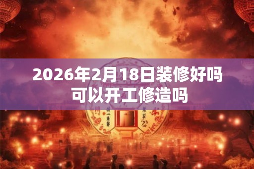 2026年2月18日装修好吗 可以开工修造吗 2026年2月18日装修好吗 可以开工修造吗