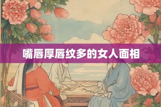 嘴唇厚唇纹多的女人面相