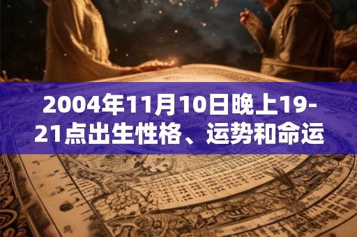2004年11月10日晚上19-21点出生性格、运势和命运