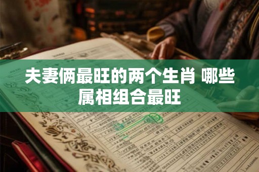 夫妻俩最旺的两个生肖 哪些属相组合最旺