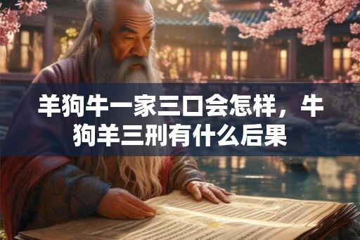 羊狗牛一家三口会怎样,牛狗羊三刑有什么后果 羊狗牛一家三口会怎样,牛狗羊三刑有什么后果