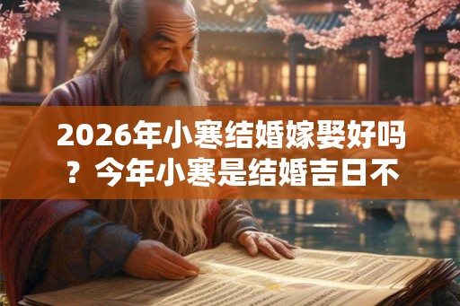 2026年小寒结婚嫁娶好吗？今年小寒是结婚吉日不
