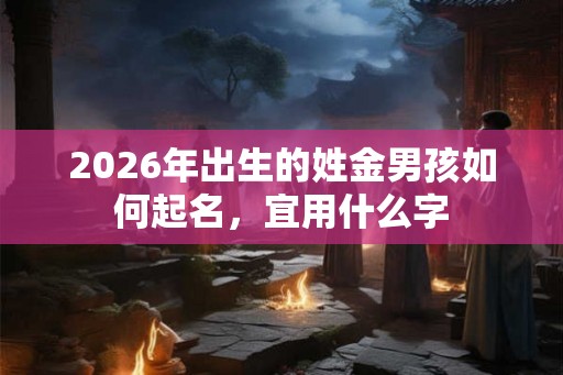2026年出生的姓金男孩如何起名，宜用什么字