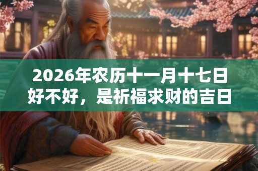2026年农历十一月十七日好不好，是祈福求财的吉日吗？