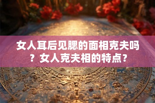 女人耳后见腮的面相克夫吗？女人克夫相的特点？