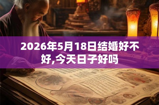 2026年5月18日结婚好不好,今天日子好吗