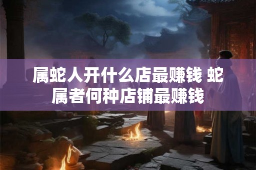 属蛇人开什么店最赚钱 蛇属者何种店铺最赚钱