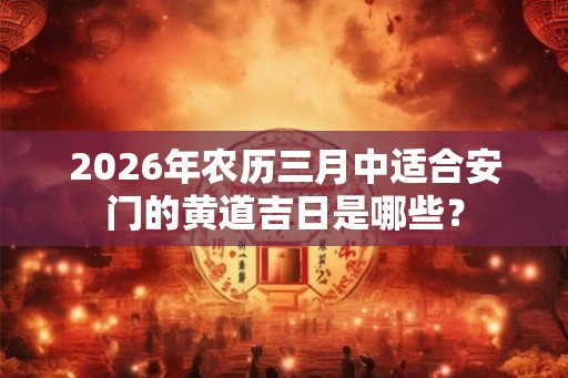 2026年农历三月中适合安门的黄道吉日是哪些? 2026年农历三月中适合安门的黄道吉日是哪些?
