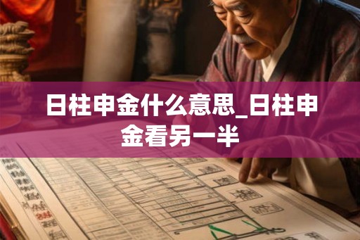 日柱申金什么意思_日柱申金看另一半