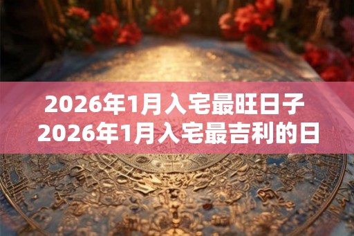 2026年1月入宅最旺日子 2026年1月入宅最吉利的日子