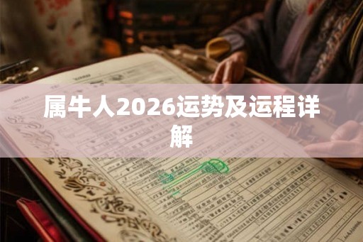 属牛人2026运势及运程详解