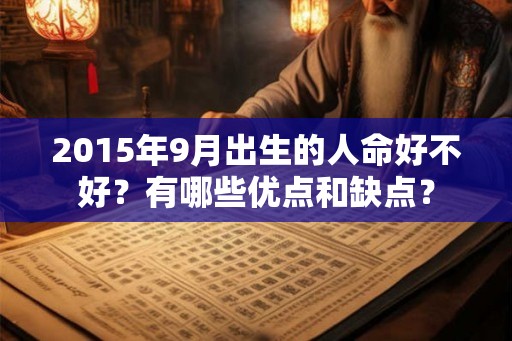 2015年9月出生的人命好不好？有哪些优点和缺点？