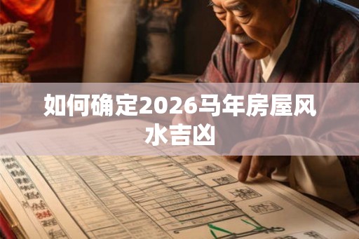 如何确定2026马年房屋风水吉凶