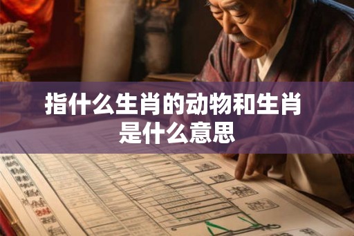 指什么生肖的动物和生肖 是什么意思 指什么生肖的动物和生肖 是什么意思