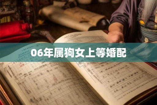 06年属狗女上等婚配