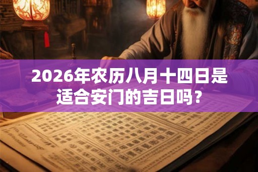 2026年农历八月十四日是适合安门的吉日吗？