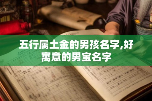 五行属土金的男孩名字,好寓意的男宝名字