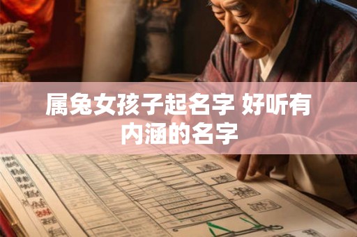 属兔女孩子起名字 好听有内涵的名字