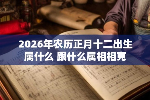 2026年农历正月十二出生属什么 跟什么属相相克 2026年农历正月十二出生属什么 跟什么属相相克