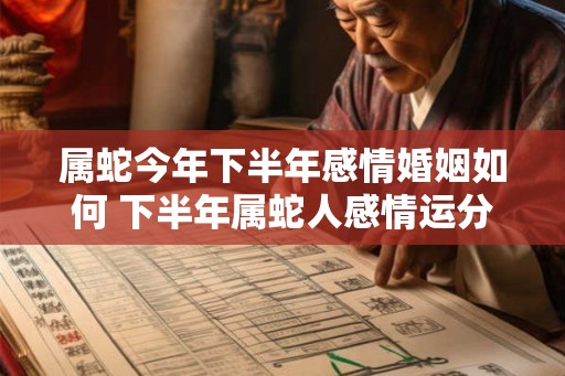 属蛇今年下半年感情婚姻如何 下半年属蛇人感情运分析