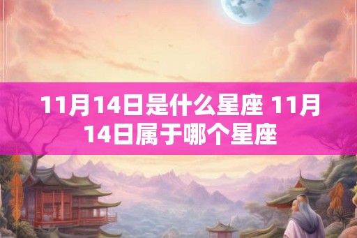 11月14日是什么星座 11月14日属于哪个星座 11月14日是什么星座 11月14日属于哪个星座