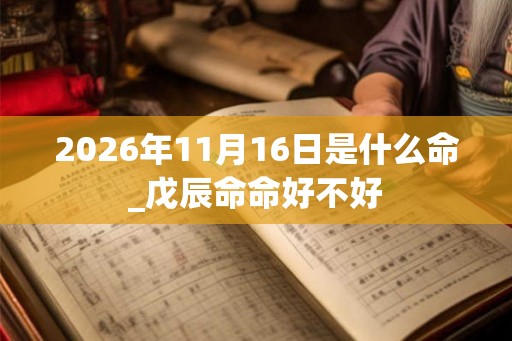 2026年11月16日是什么命_戊辰命命好不好