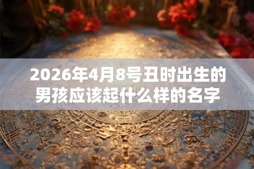 2026年4月8号丑时出生的男孩应该起什么样的名字