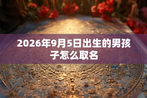 2026年9月5日出生的男孩子怎么取名