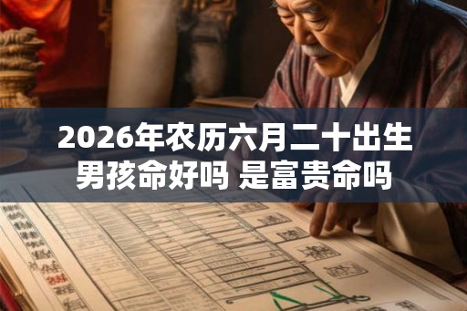 2026年农历六月二十出生男孩命好吗 是富贵命吗