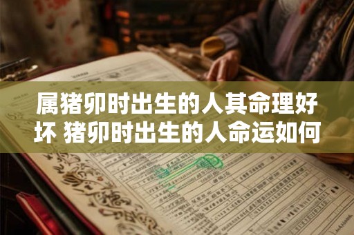 属猪卯时出生的人其命理好坏 猪卯时出生的人命运如何