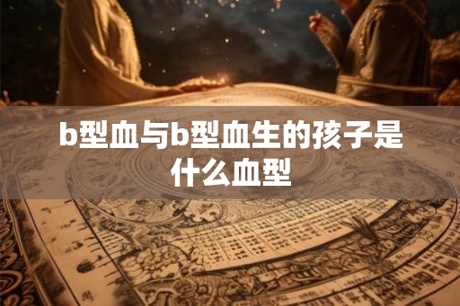 b型血与b型血生的孩子是什么血型