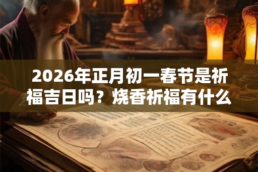 2026年正月初一春节是祈福吉日吗？烧香祈福有什么讲究？