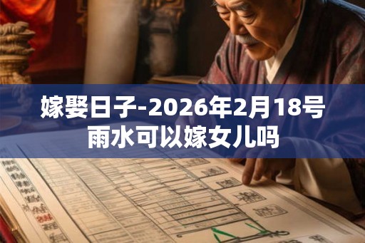 嫁娶日子-2026年2月18号雨水可以嫁女儿吗