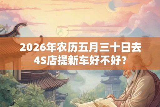 2026年农历五月三十日去4S店提新车好不好? 2026年农历五月三十日去4S店提新车好不好?
