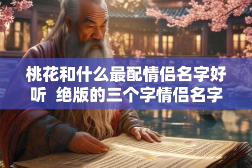 桃花和什么最配情侣名字好听 绝版的三个字情侣名字 桃花和什么最配情侣名字好听 绝版的三个字情侣名字