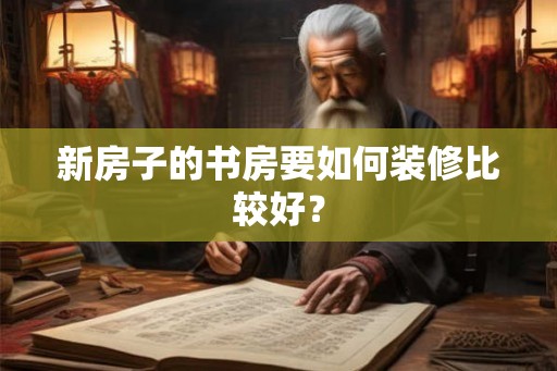 新房子的书房要如何装修比较好？