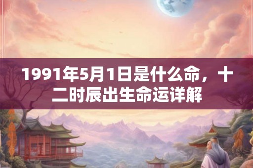 1991年5月1日是什么命，十二时辰出生命运详解