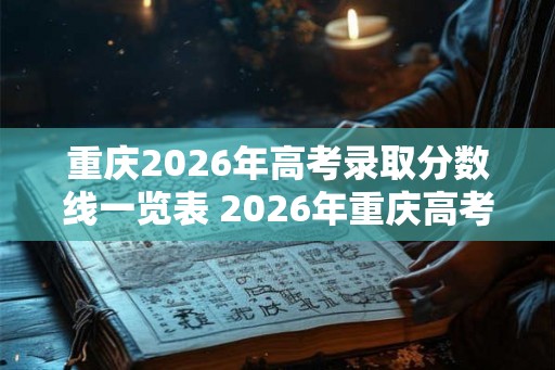 重庆2026年高考录取分数线一览表 2026年重庆高考录取分数线是多少