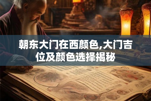 朝东大门在西颜色,大门吉位及颜色选择揭秘