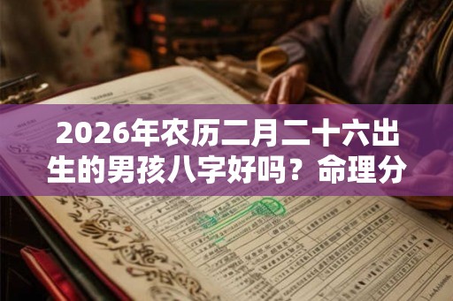 2026年农历二月二十六出生的男孩八字好吗？命理分析