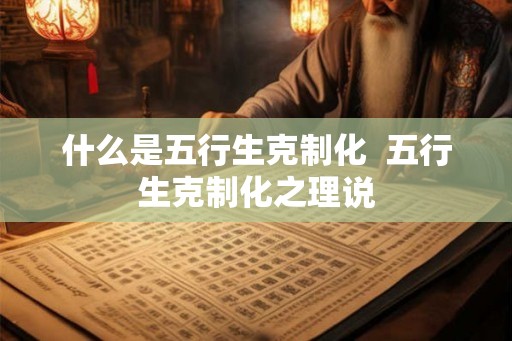 什么是五行生克制化  五行生克制化之理说
