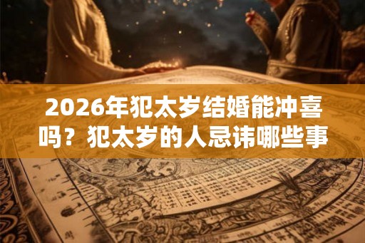 2026年犯太岁结婚能冲喜吗？犯太岁的人忌讳哪些事情？