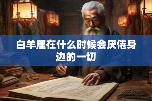 白羊座在什么时候会厌倦身边的一切
