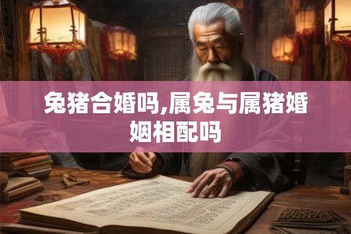 兔猪合婚吗,属兔与属猪婚姻相配吗